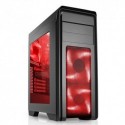 CASE ITEK M.TOWER GAMING "CYCLONE Red" USB3, 3*12cm fan, 2*fan control, HDD kit, Trasp Wind- ITGCCY01R