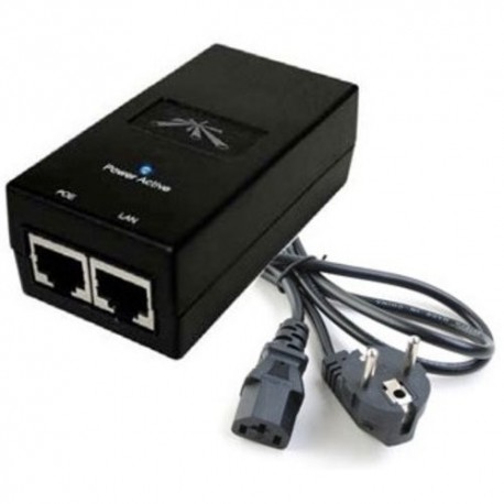 ADATTATORE POE INJECTOR UBIQUITI POE-24 POE INJECTOR,24VDC 1A,24W