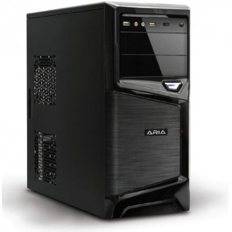 CASE ATLANTIS M.TOWER "ARIA B53U", 2x5.25"- 4x3.5", 2XUSB+1XUSB 3.0 FRONT, **INC. ANTIVIRUS ATLANTIS*** NO ALIM. BLACK/SILVER