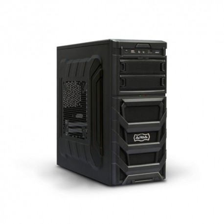 CASE ATLANTIS M.TOWER "ARIA A65", 2x5.25"- 4x3.5", 2XUSB+1XUSB 3.0 C.READER, **INC. ANTIVIRUS ATLANTIS*** NO ALIM. BLACK/SILVER