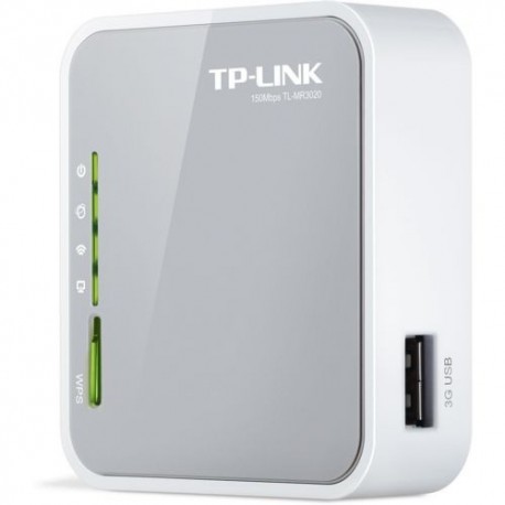 ROUTER TP-LINK TL-MR3020 3G PORTATILE 150M 802.11n/g/b, 1 ANTENNA INTERNA