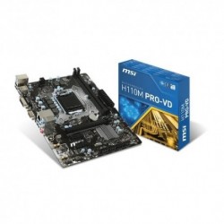 MB MSI H110M PRO-VD H110 LGA1151 2DDR4 VGA+DVI 2*PCIe 4*SATA3 6*USB mATX