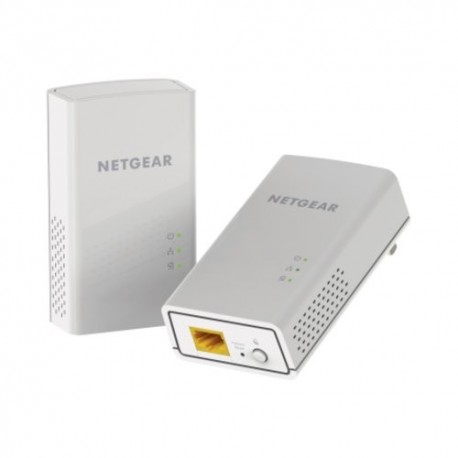 ADATTATORE POWERLINE NETGEAR PL1200-100PES CONF.2PZ Kit Powerline AV 1200M, porte 10/100/1000 RJ45