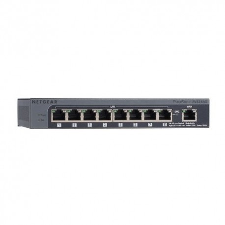 FIREWALL NETGEAR FVS318G-200EUS 8 PORTE 10/100/1000 1P WAN ROUTER (NECESSARIO MODEM) max 253 utenti