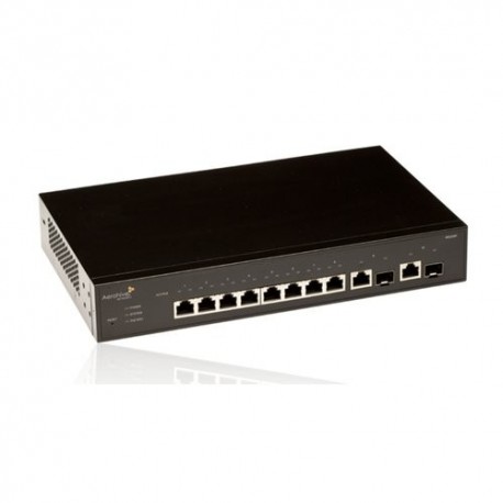 SWTICH AEROHIVE 8 PORTE Gigabit Ethernet con  POE+ 2 x GE dual media  SR2208P